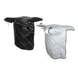 Maxbell Motorcycle Windproof Quilt Easy to Install PU Leather Leg Apron Cold Prevent Gray