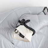 Maxbell Motorcycle Windproof Quilt Easy to Install PU Leather Leg Apron Cold Prevent Gray