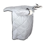 Maxbell Motorcycle Windproof Quilt Easy to Install PU Leather Leg Apron Cold Prevent Gray
