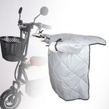 Maxbell Motorcycle Windproof Quilt Easy to Install PU Leather Leg Apron Cold Prevent Gray