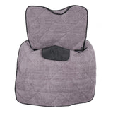 Maxbell Motorcycle Windproof Quilt Easy to Install PU Leather Leg Apron Cold Prevent Black