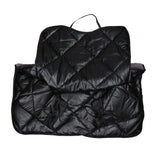 Maxbell Motorcycle Windproof Quilt Easy to Install PU Leather Leg Apron Cold Prevent Black