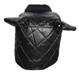 Maxbell Motorcycle Windproof Quilt Easy to Install PU Leather Leg Apron Cold Prevent Black