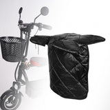 Maxbell Motorcycle Windproof Quilt Easy to Install PU Leather Leg Apron Cold Prevent Black