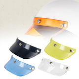 Maxbell Motorcycle Helmet Visor Peak 3 Snap for Helmets with 3 Buttons Replaces Black