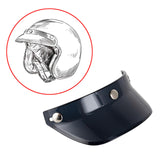 Maxbell Motorcycle Helmet Visor Peak 3 Snap for Helmets with 3 Buttons Replaces Black