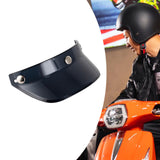 Maxbell Motorcycle Helmet Visor Peak 3 Snap for Helmets with 3 Buttons Replaces Black