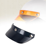 Maxbell Motorcycle Helmet Visor Peak 3 Snap for Helmets with 3 Buttons Replaces Black