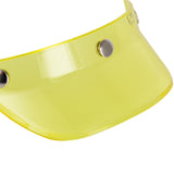 Maxbell Motorcycle Helmet Visor Peak 3 Snap for Helmets with 3 Buttons Replaces Yellow