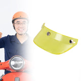 Maxbell Motorcycle Helmet Visor Peak 3 Snap for Helmets with 3 Buttons Replaces Yellow
