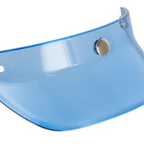 Maxbell Motorcycle Helmet Visor Peak 3 Snap for Helmets with 3 Buttons Replaces Blue