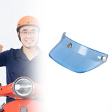 Maxbell Motorcycle Helmet Visor Peak 3 Snap for Helmets with 3 Buttons Replaces Blue