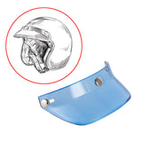 Maxbell Motorcycle Helmet Visor Peak 3 Snap for Helmets with 3 Buttons Replaces Blue