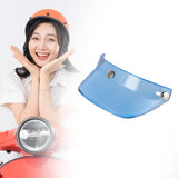 Maxbell Motorcycle Helmet Visor Peak 3 Snap for Helmets with 3 Buttons Replaces Blue