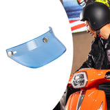 Maxbell Motorcycle Helmet Visor Peak 3 Snap for Helmets with 3 Buttons Replaces Blue