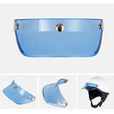 Maxbell Motorcycle Helmet Visor Peak 3 Snap for Helmets with 3 Buttons Replaces Blue