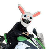 Maxbell Rabbit Motorcycle Helmet Cover Cartoon Eye Catching Style Funny Helmet Cover