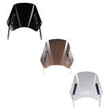 Maxbell Motorcycle Windscreen Motorbike Wind Deflector Premium Wind Deflector Screen Black