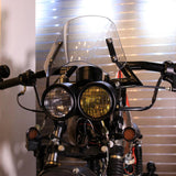 Maxbell Motorcycle Windscreen Motorbike Wind Deflector Premium Wind Deflector Screen Black