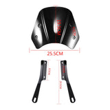 Maxbell Motorcycle Windscreen Motorbike Wind Deflector Premium Wind Deflector Screen Black
