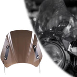 Maxbell Motorcycle Windscreen Motorbike Wind Deflector Premium Wind Deflector Screen Coffee