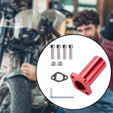Maxbell Motorcycle Carburetor Interface Sturdy Carburetor Adapter for Motorbike Red