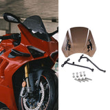 Maxbell Wind Screen Repair Parts Motorcycle Windshield for Benelli Leoncino 500 smoked