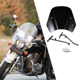 Maxbell Wind Screen Repair Parts Motorcycle Windshield for Benelli Leoncino 500 black