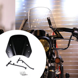 Maxbell Wind Screen Repair Parts Motorcycle Windshield for Benelli Leoncino 500 black