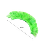 Maxbell Helmet Wigs Cosplay Party Hairpiece for Scooters Motorcycle Bike Skiing Green