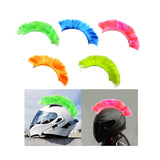 Maxbell Helmet Wigs Cosplay Party Hairpiece for Scooters Motorcycle Bike Skiing Green