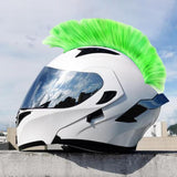 Maxbell Helmet Wigs Cosplay Party Hairpiece for Scooters Motorcycle Bike Skiing Green