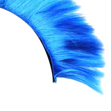 Maxbell Helmet Wigs Cosplay Party Hairpiece for Scooters Motorcycle Bike Skiing Blue