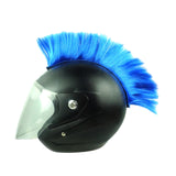 Maxbell Helmet Wigs Cosplay Party Hairpiece for Scooters Motorcycle Bike Skiing Blue