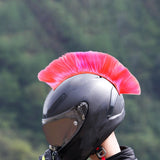 Maxbell Helmet Wigs Cosplay Party Hairpiece for Scooters Motorcycle Bike Skiing Pink