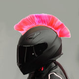Maxbell Helmet Wigs Cosplay Party Hairpiece for Scooters Motorcycle Bike Skiing Pink