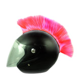 Maxbell Helmet Wigs Cosplay Party Hairpiece for Scooters Motorcycle Bike Skiing Pink