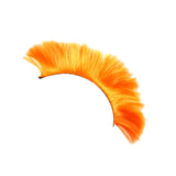 Maxbell Helmet Wigs Cosplay Party Hairpiece for Scooters Motorcycle Bike Skiing Orange
