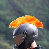 Maxbell Helmet Wigs Cosplay Party Hairpiece for Scooters Motorcycle Bike Skiing Orange