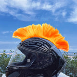 Maxbell Helmet Wigs Cosplay Party Hairpiece for Scooters Motorcycle Bike Skiing Orange