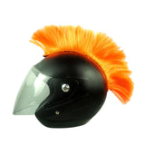 Maxbell Helmet Wigs Cosplay Party Hairpiece for Scooters Motorcycle Bike Skiing Orange