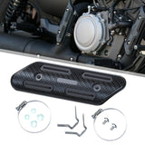 Maxbell Exhaust Heat Shield Motorcycle Heat Guard Cover for Premium Spare Parts Black