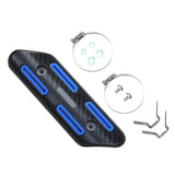 Maxbell Exhaust Heat Shield Motorcycle Heat Guard Cover for Premium Spare Parts Blue