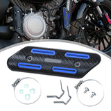 Maxbell Exhaust Heat Shield Motorcycle Heat Guard Cover for Premium Spare Parts Blue