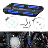 Maxbell Exhaust Heat Shield Motorcycle Heat Guard Cover for Premium Spare Parts Blue