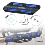 Maxbell Exhaust Heat Shield Motorcycle Heat Guard Cover for Premium Spare Parts Blue