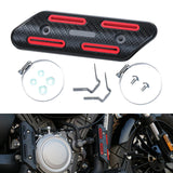 Maxbell Exhaust Heat Shield Motorcycle Heat Guard Cover for Premium Spare Parts Red