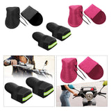 Maxbell 2x Summer Motorcycle Handlebar Muffs Waterproof Easy Installation Hand Muffs Solid Black