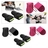 Maxbell 2x Summer Motorcycle Handlebar Muffs Waterproof Easy Installation Hand Muffs Solid Black