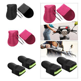 Maxbell 2x Summer Motorcycle Handlebar Muffs Waterproof Easy Installation Hand Muffs Solid Black